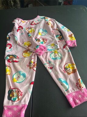 Disney Pink Girls Princess Fleece Pajama Set